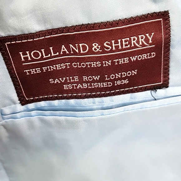 Holland & Sherry custom tailored (40R) Plaid Sport Coat - Picture 12 of 16